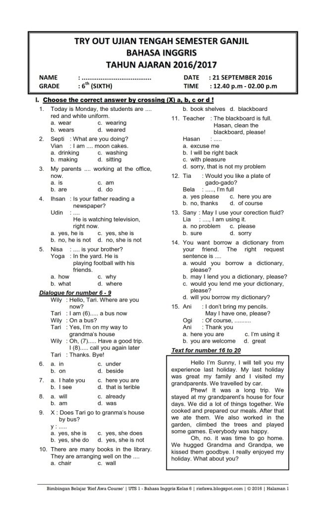 7 Rahasia Latihan Contoh Soal UKK Kelas 7 Semester 2 Agar Nilai Ujian Melonjak Drastis