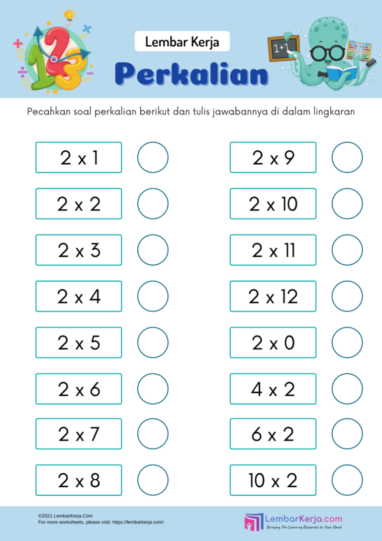 Ternyata 5 Soal Perkalian untuk Anak SD Kelas 2 yang Sering Keluar