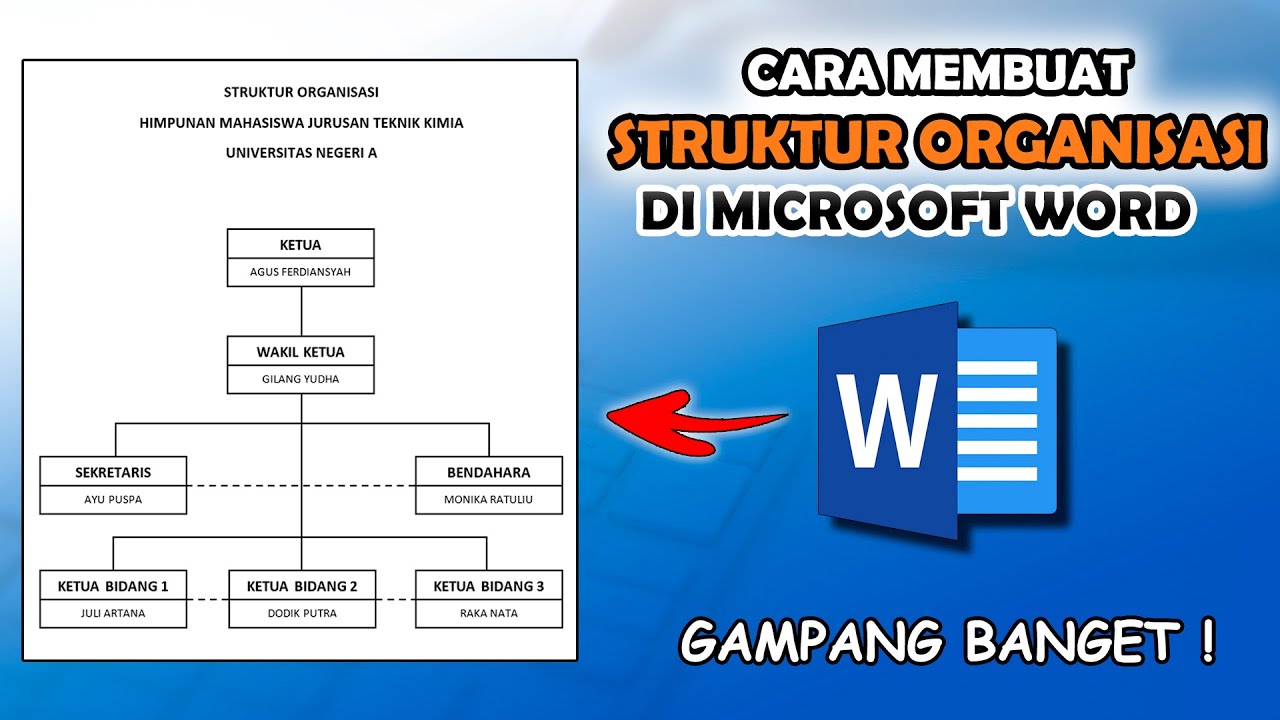 Cara Nak Membuat Struktur Organisasi Di Microsoft Word 2016