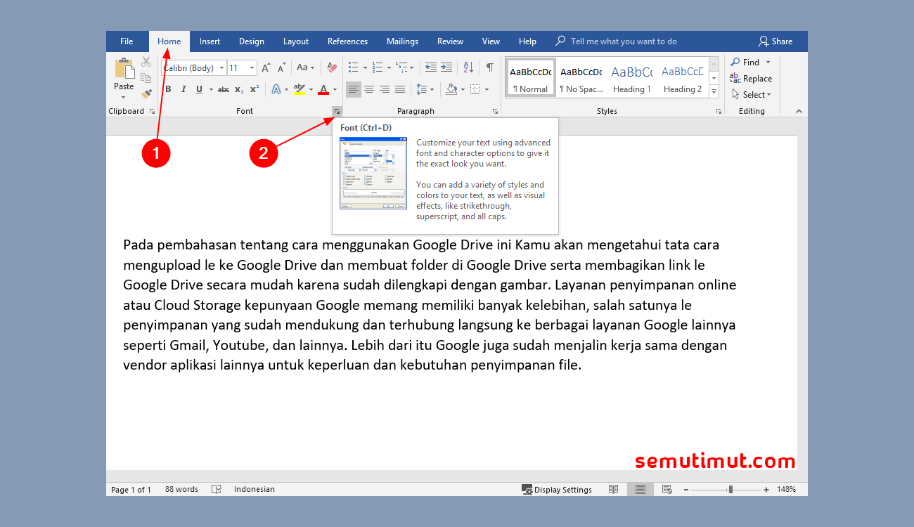 Cara Memperbaiki Word Yang Berantakan Dalchaebi