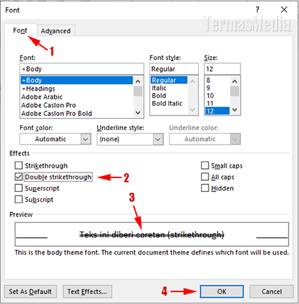 Ternyata Ini Cara Menggaris Tengah Tulisan di Word dengan Mudah
