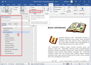 Cara Menggunakan Styles Navigasi di Word Tutorial Pemula TTC