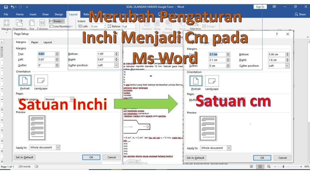 Ternyata Mudah Cara Merubah Ukuran Gambar di Word Menjadi Cm