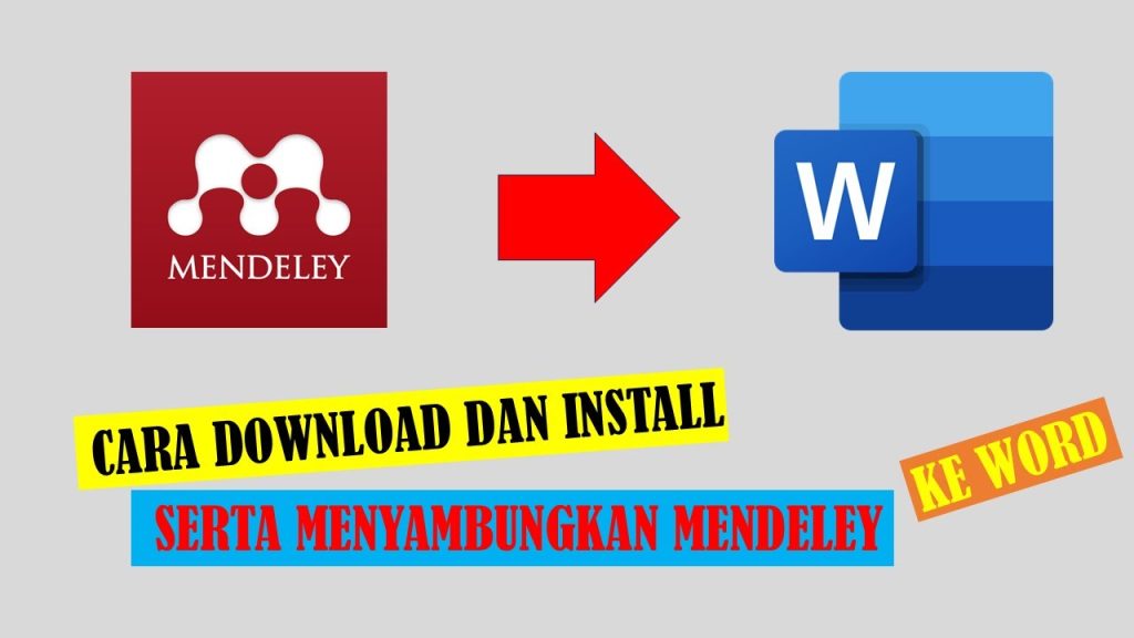 cara menyambungkan word ke mendeley