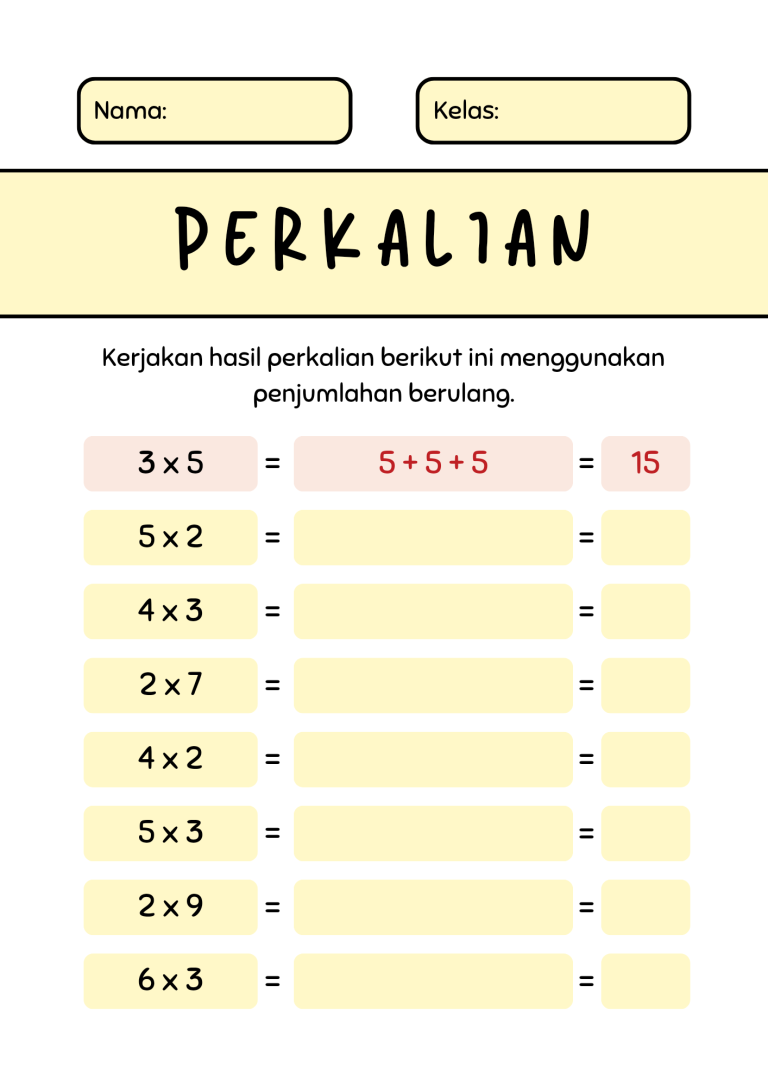 5 Soal Perkalian Bersusun Kelas 2 SD yang Wajib Dikuasai Siswa 5 Soal Perkalian Bersusun Kelas 2 SD yang Wajib Dikuasai Siswa