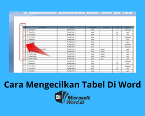 Cara Membuat Tabel Dalam Tabel Word - Free Word Template