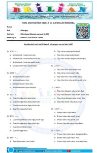 Asah Kemampuan Matematika Si Kecil Kumpulan Contoh Soal Pilihan Ganda