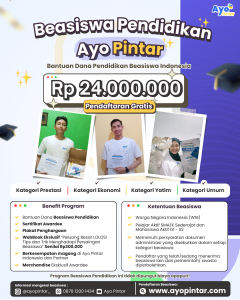 Share Poster Beasiswa Pendidikan Ruang Edukasi Ayo Pintar