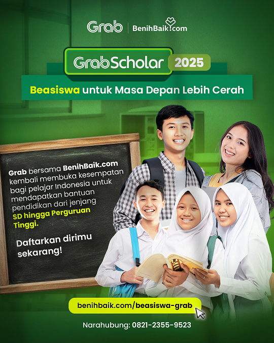GrabScholar 2025 Grab Buka Program Beasiswa untuk Pelajar SD hingga GrabScholar 2025 Grab Buka Program Beasiswa untuk Pelajar SD hingga