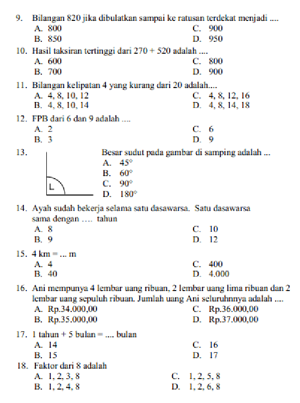 5 Rahasia Sukses Ujian: Download Kumpulan Soal Semester 1 Matematika Kelas 4 SD Sekarang Juga