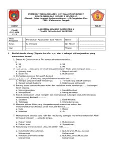 Soal Uas Kelas 4 Sem 2 Fix PDF