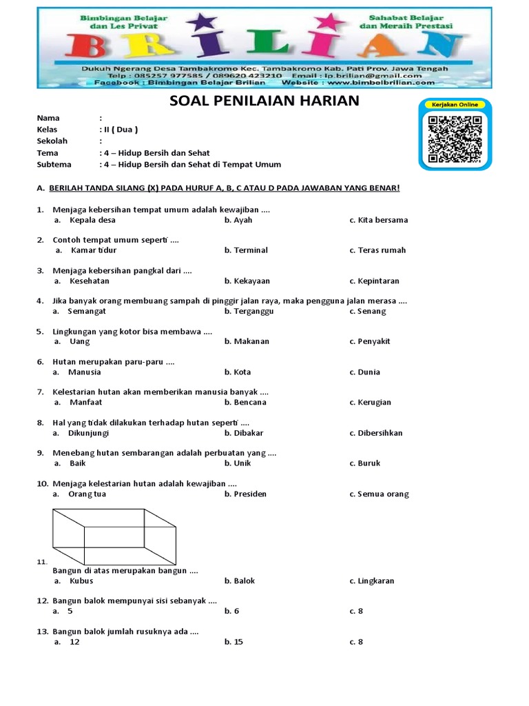 Hanapi Bani Bocorkan 5 Butir Soal K13 Kelas 4 SD 2017 yang Jarang Diketahui