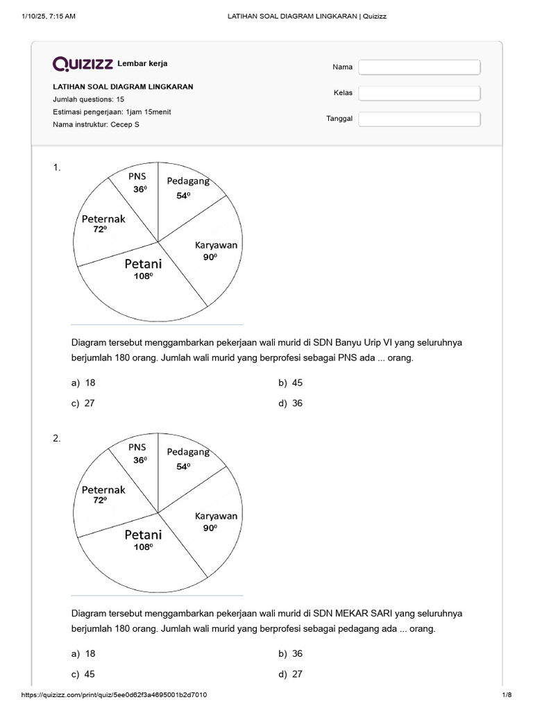 Ternyata Ini 3 Langkah Mudah Mengerjakan Soal Diagram Lingkaran untuk Kelas 4 SD Ternyata Ini 3 Langkah Mudah Mengerjakan Soal Diagram Lingkaran untuk Kelas 4 SD