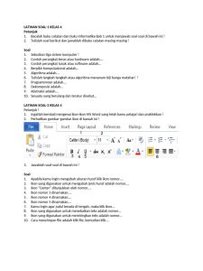 Latihan Soal Informatika Kelas 4 PDF