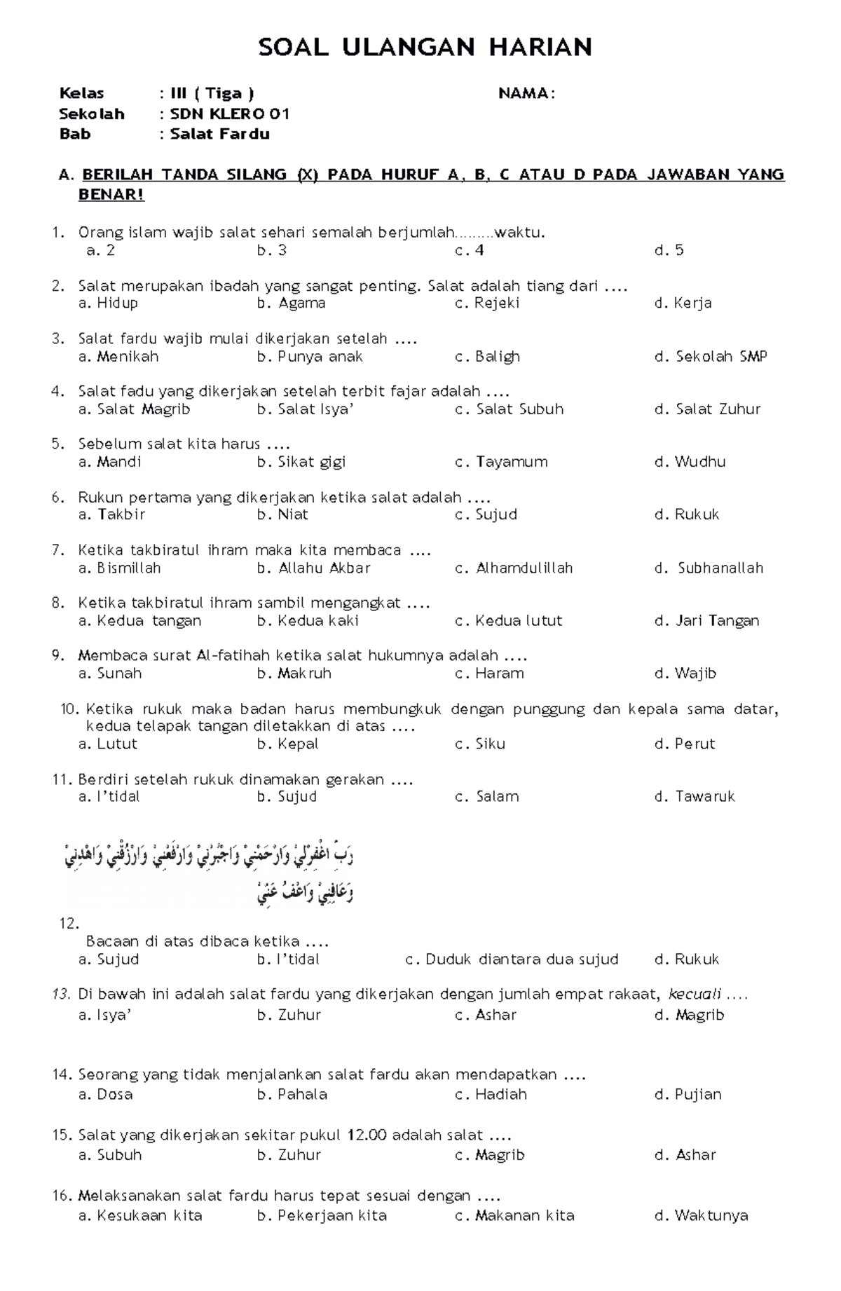 7 Ide Lomba Maulid Nabi Seru yang Wajib Dicoba, soal agama islam kelas 3 sholat 7 Ide Lomba Maulid Nabi Seru yang Wajib Dicoba, soal agama islam kelas 3 sholat
