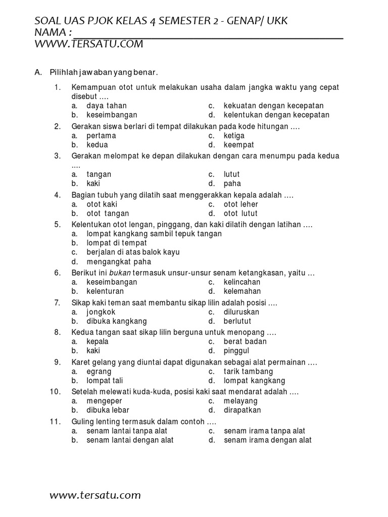7 Rahasia ok google soal pjok ukk kelas 4 yang Wajib Tahu Sebelum Ujian 7 Rahasia ok google soal pjok ukk kelas 4 yang Wajib Tahu Sebelum Ujian