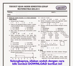 Akhirnya Terkuak: 5 Rahasia Download Kumpulan Soal UKK Kelas 4 SD Tematik 2026 yang Wajib Diketahui