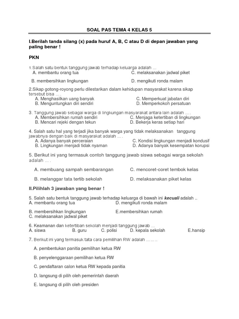 Ternyata Ini Rahasia Nurul Hidayah Soal PAS Tema 4 Kelas 5 yang Wajib Kamu Tahu Sebelum Ujian Ternyata Ini Rahasia Nurul Hidayah Soal PAS Tema 4 Kelas 5 yang Wajib Kamu Tahu Sebelum Ujian