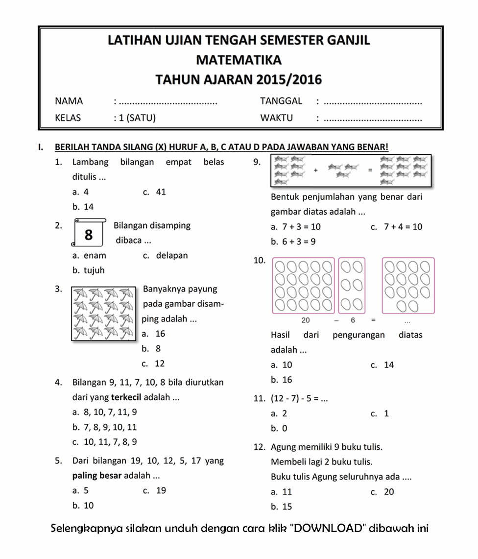 Panduan Lengkap dan Contoh Soal Ujian Tengah Semester 2 Kelas 4