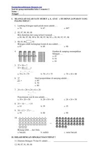 44 Soal Matematika Kelas 1 Sd Bilangan Loncat - Contoh Soal dan Jawaban