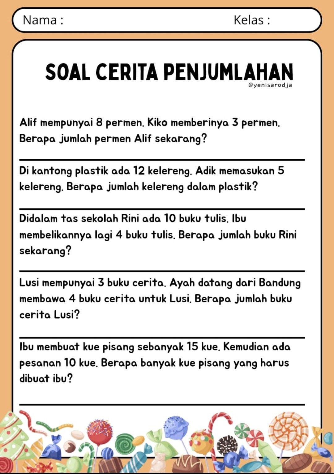 Ternyata Ini Rahasia Sukses Latihan Soal Cerita Matematika Kelas 2 SD Agar Anak Pintar